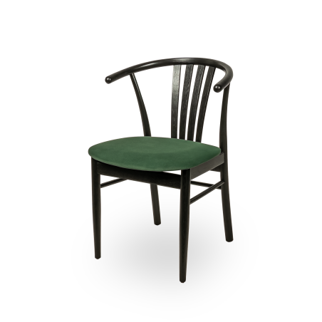 La silla de restaurante de madera SCANDI Negro