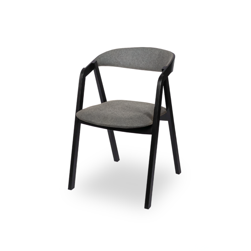 La silla de restaurante de madera FUTURA Negro