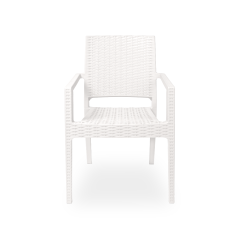 La silla de terraza para restaurante MARIO blanco