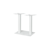 Mesa Da Bistro ALFA DUO blanco 120x80 Nogal oscuro