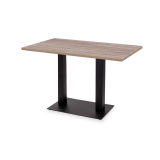 Mesa Da Bistro ALFA DUO negro 120x80 Roble Sonoma