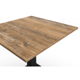 Mesa Da Bistro ALFA S negro 68x68 Madera retro