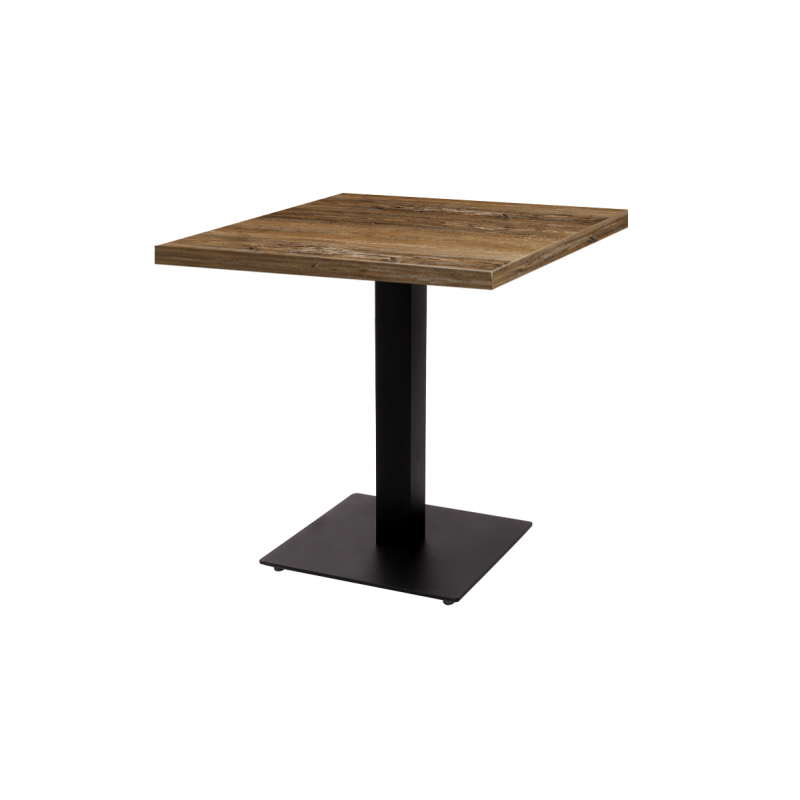 Mesa Da Bistro ALFA S negro 68x68 Madera retro