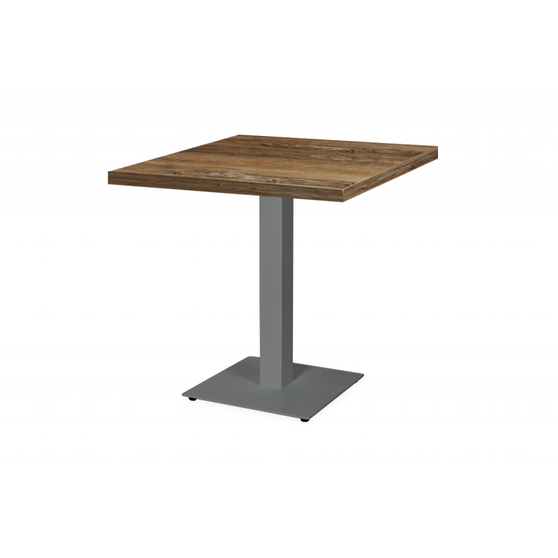 Mesa Da Bistro ALFA S gris 68x68 Madera retro