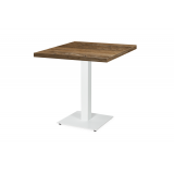 Mesa Da Bistro ALFA S blanco 68x68 Madera retro