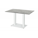 Mesa De Jardin De Cerveza ALFA DUO blanco tablero HPL