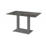 Mesa De Jardin De Cerveza ALFA DUO gris tablero HPL