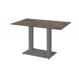 Mesa De Jardin De Cerveza ALFA DUO gris tablero HPL