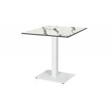 Mesa De Jardin De Cerveza ALFA blanco 40x55 tablero HPL