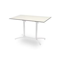 Mesa De Jardin De Cerveza CROSS COMFORT DUO blanco tablero HPL