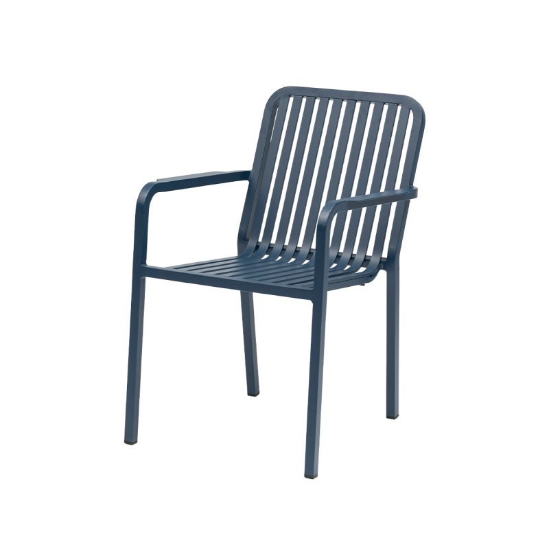 Silla de aluminio PUREZZA azul