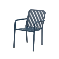 Silla de aluminio PUREZZA azul