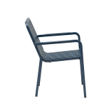 Silla de aluminio PUREZZA azul