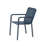 Silla de aluminio PUREZZA azul