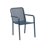 Silla de aluminio PUREZZA azul