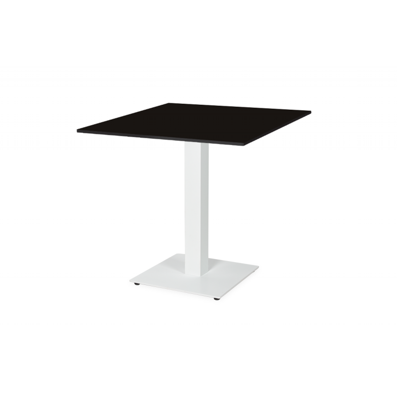 Mesa De Jardin De Cerveza ALFA S blanco 70x70 Negro intenso