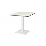 Mesa De Jardin De Cerveza ALFA S blanco 70x70 Blanco clásico