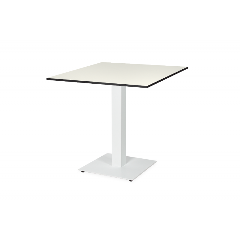 Mesa De Jardin De Cerveza ALFA S blanco 70x70 Blanco clásico