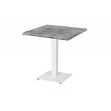 Mesa De Jardin De Cerveza ALFA S blanco 70x70 Beton