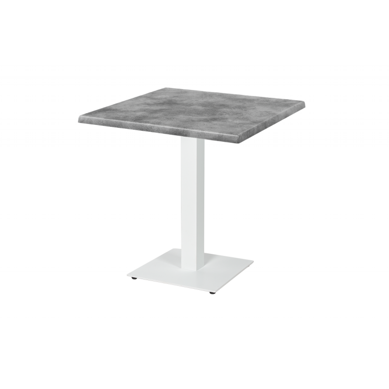 Mesa De Jardin De Cerveza ALFA S blanco 70x70 Beton