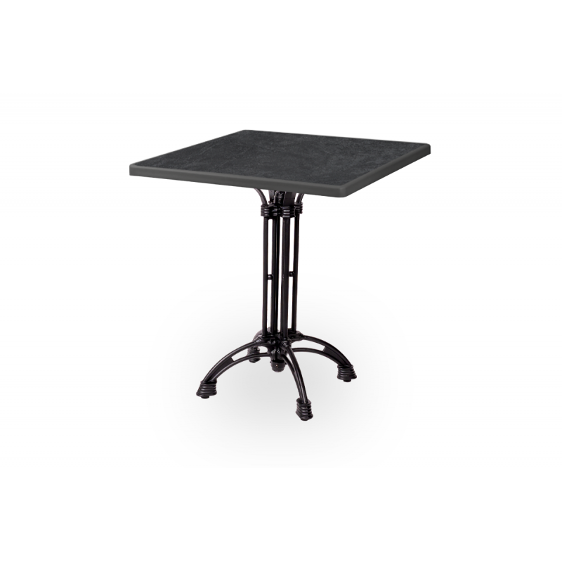 Mesa De Jardin De Cerveza RUSTICAL negro 69x69 Antracita