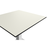 Mesa De Jardin De Cerveza ALFA S blanco 70x70 Blanco clásico