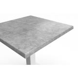 Mesa De Jardin De Cerveza ALFA S blanco 70x70 Beton