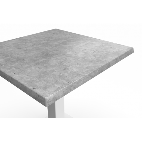 Mesa De Jardin De Cerveza ALFA S blanco 70x70 Beton