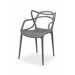 La silla de cafetería VEGAS gris