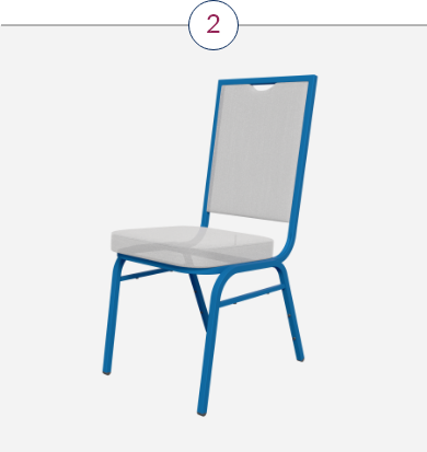 Elige el color de la estructura de la silla